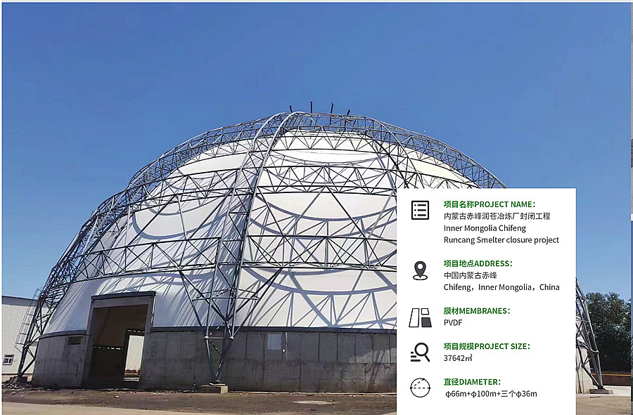 内蒙古赤峰润苍冶炼厂封闭工程