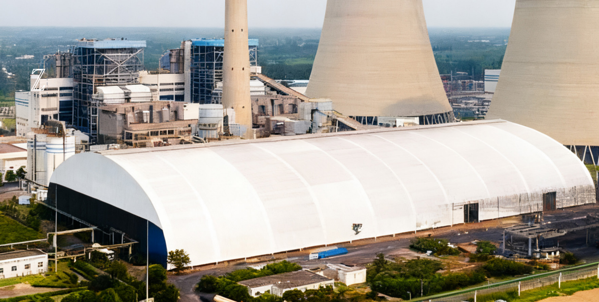 热烈祝贺我司中标郑州裕中能源封闭煤场膜结构工程