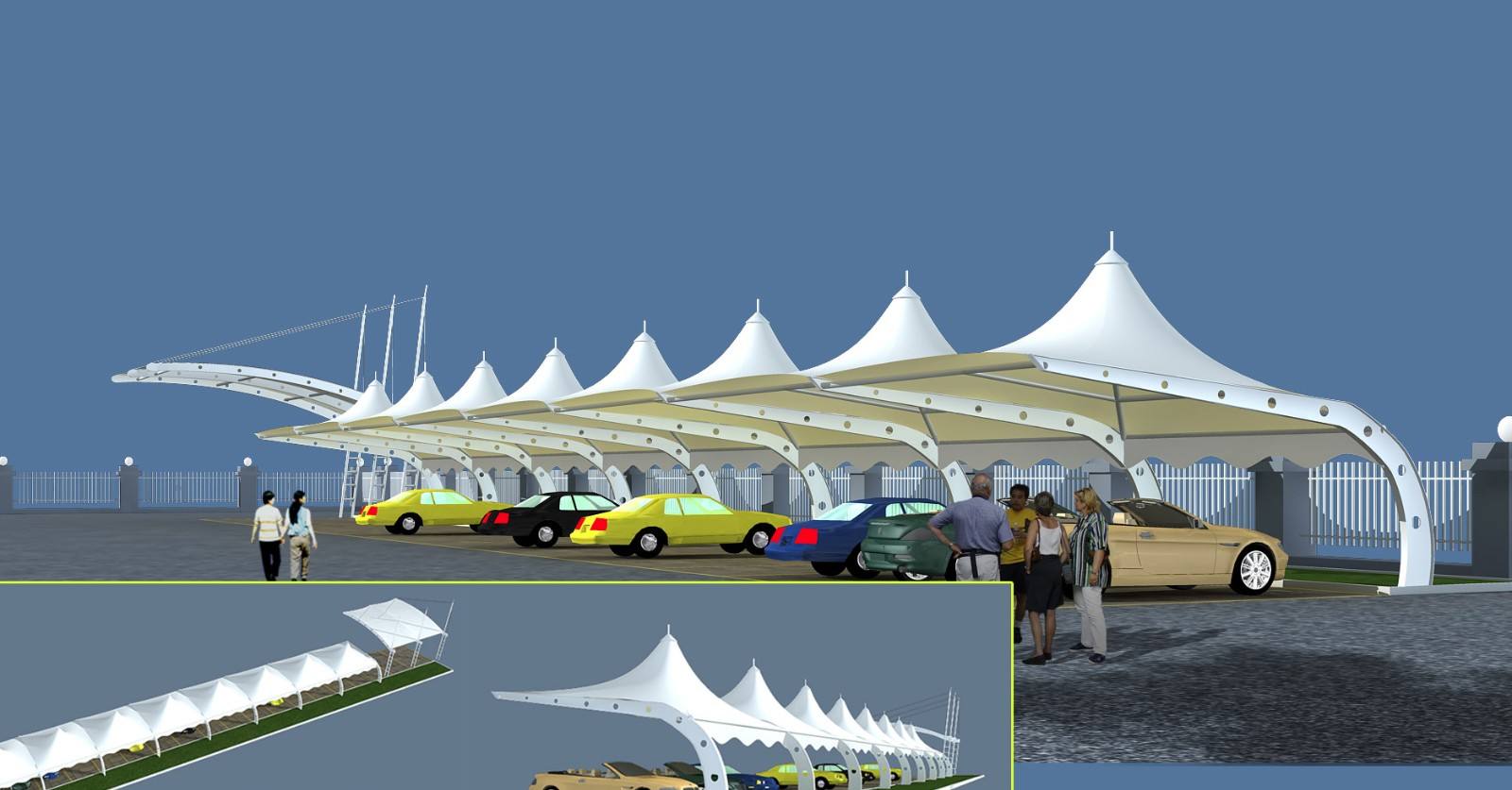 膜结构停车棚在建设过程中常被忽略的问题都有哪些