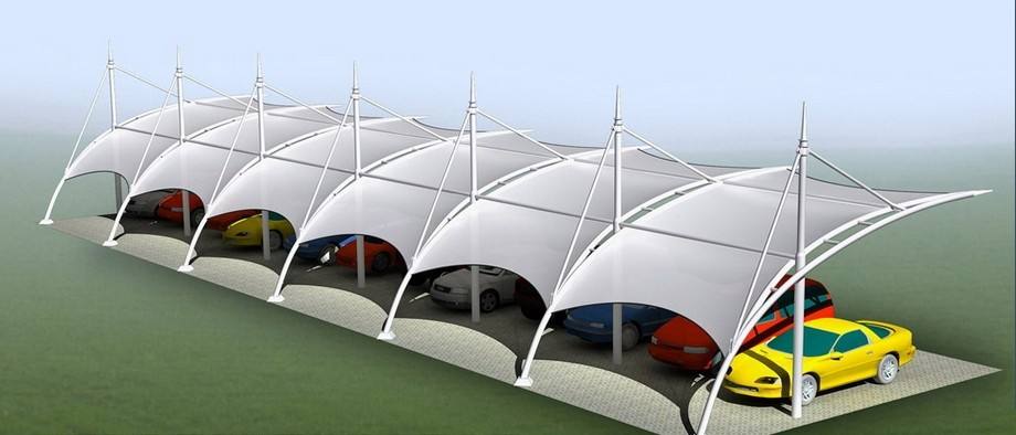 关于膜结构停车棚的安装和保养工作