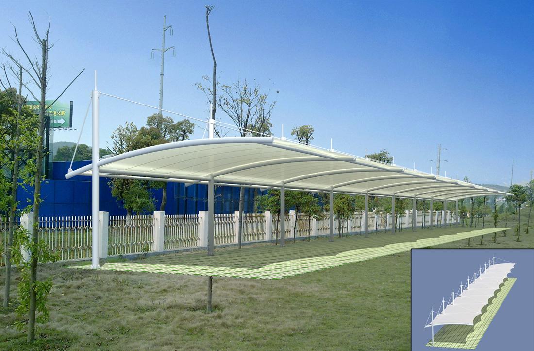 夏季要怎么维护膜结构停车棚?