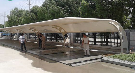 膜结构车棚的抗震性怎么样?