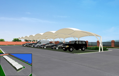 膜结构车棚优越性在哪?